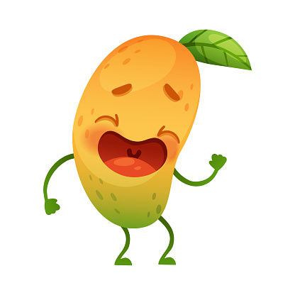 Free Mango Mascot Clipart in AI, SVG, EPS or PSD