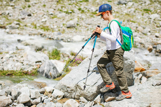 istock Boy hiking in mountains 1457005500