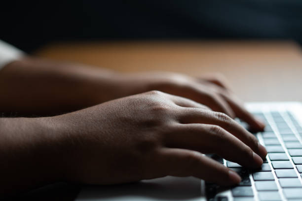 istock hand typing on laptop for business background 1457007148
