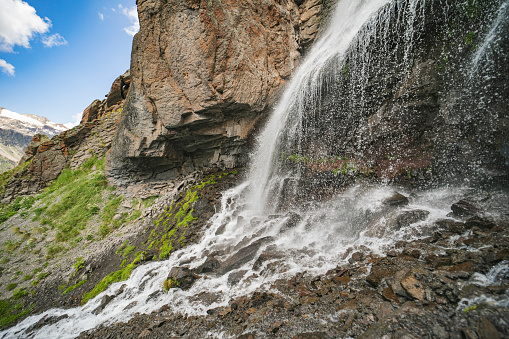 Waterfall in mountains