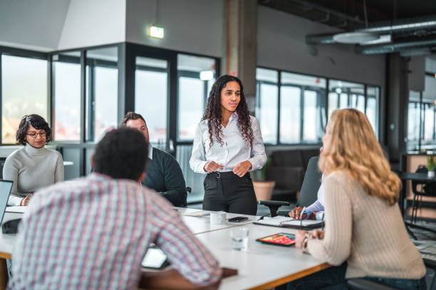 istock Good Looking Female Manager Directing a Board Meeting 1457012769