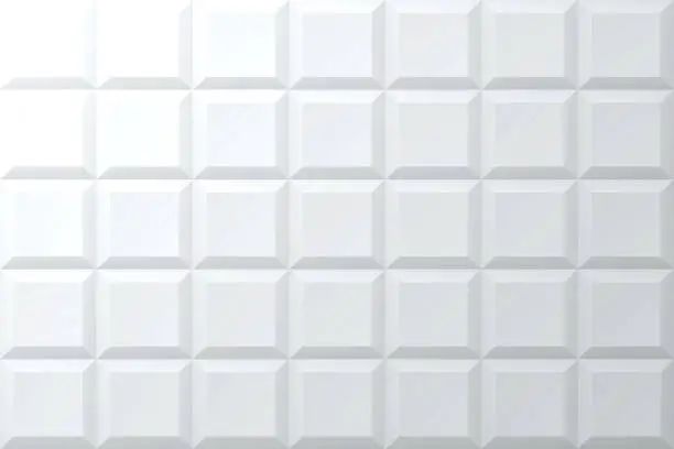Vector illustration of Abstract bright white background - Geometric texture