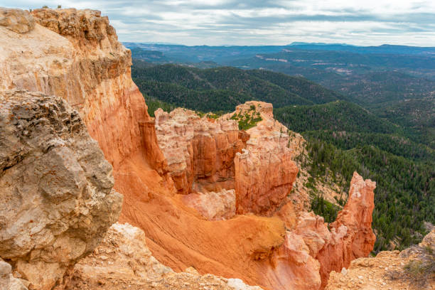 ユタ州ディキシー国有林のストロベリーポイントリッジ - canyon blue mountain majestic ストックフォトと画像