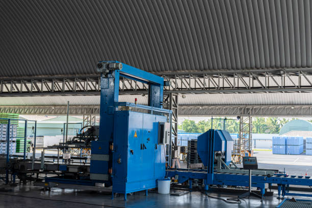 istock Pallet Handling Machine in the industry. 1457026484