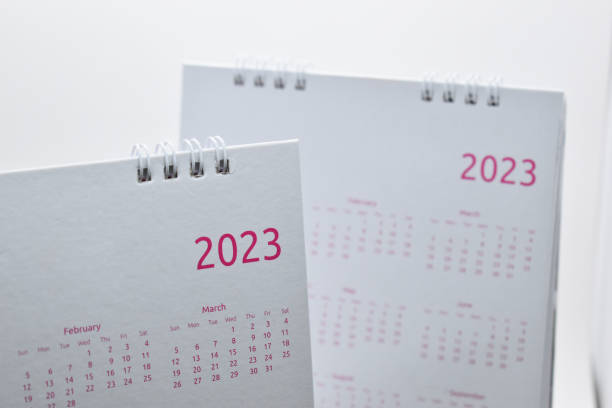 istock white calendar 2023 on white background 1457035648