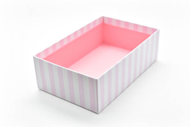 istock beautiful pink box on white background, package for design 1457035781