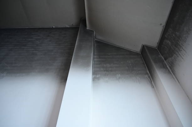 istock house was burn from fire, black dirty wall 1457036398