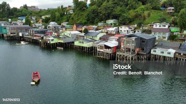 The City Of Castro In Chiloe Stock Photo - Download Image Now - Castro - Chiloé Island, City, Architecture