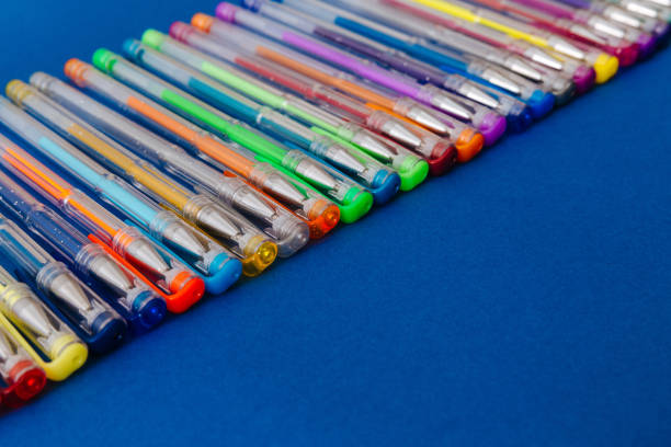 A set of gel pens.