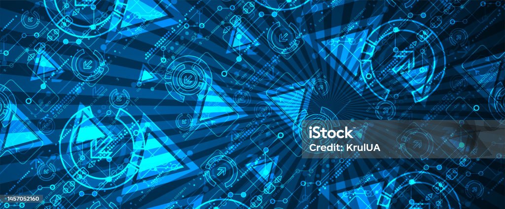 Communication Process Blue Background Abstract Blue Digital Communication Technology Background Stock ...