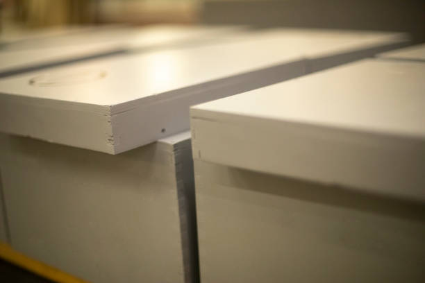 istock Boxes made of wood. Boxes for war materials. 1457057941