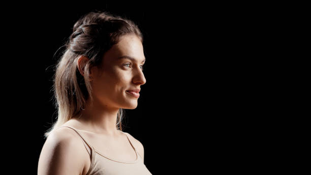 istock Young beauty model feeling confident about bare skin 1457061772