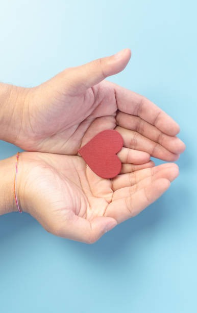 istock red wooden heart shape piece in human hand 1457068602