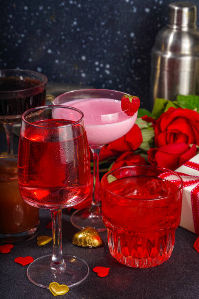 istock Valentine day cocktail bar background 1457072742
