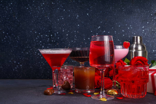 istock Valentine day cocktail bar background 1457072761