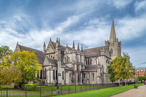 Saint Patrick's Cathedral in Dublin, Ireland, founded in 1191, is the National Cathedral of the Church of Ireland