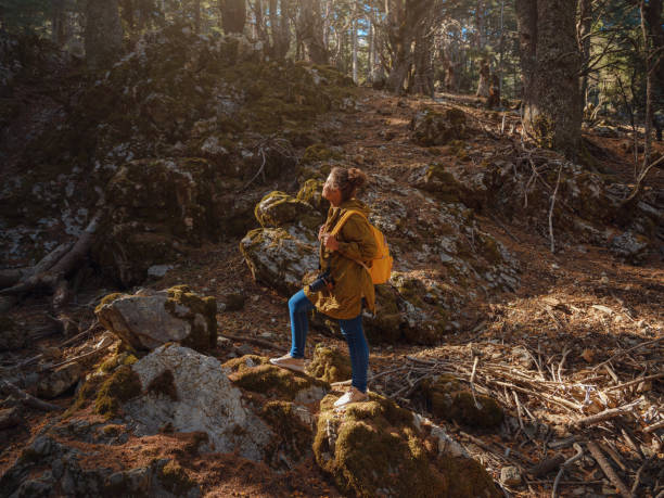 istock caucasian woman enjoys being in nature, 1457083381