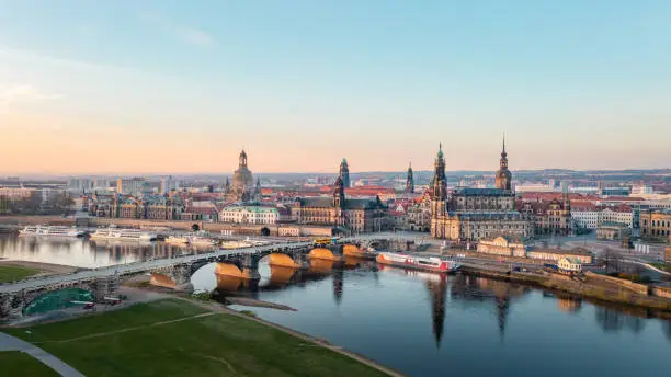 Photo of View of Dresden city center from above