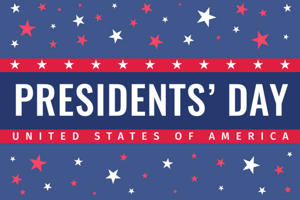 Happy Presidents Day. Umited States of America. Washington birthday. USA style poster. US National holiday on the 3rd Monday of February. 3d Vector illustration vector art illustration