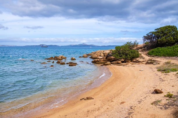 istock Coastline footpath in the Arzachena coastline - Sardinia 1457097276