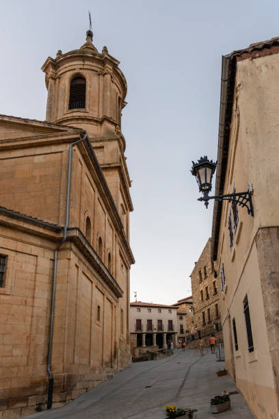 istock Santo Domingo de Silos Town. On the left the monastery. 1457097317