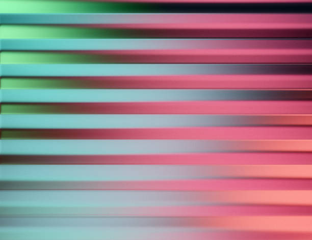 Coloured strips of translucent glass background stock photo