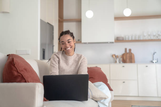 istock Woman working from home 1457116643