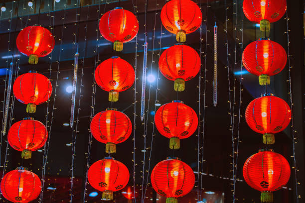 istock Colorful lanterns ( Tang Lung ) - Chinese New Year decorations 1457120854
