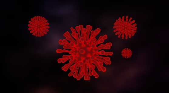 Covid-19 Corona Virus 3d illustration, Sars-Cov, Mers-Cov, Chinese Virus 2020