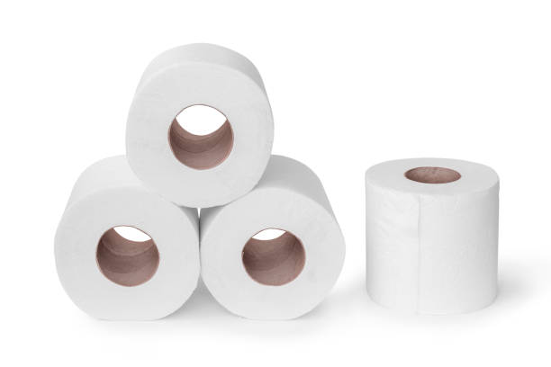 istock Toilet papers on an isolated white background 1457127038