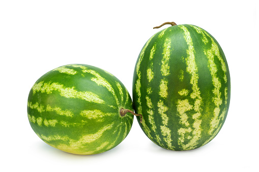 Fresh watermelon on isolated white background