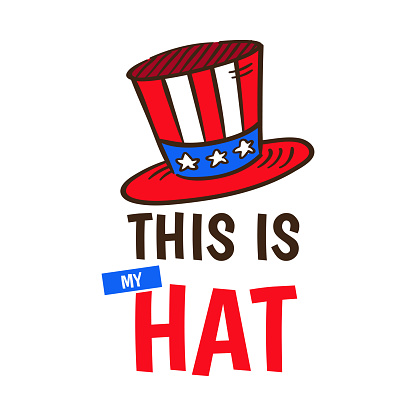 This Is My Hat National Hat Day Celebrated Vector Design Template Stock ...
