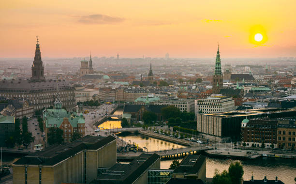 istock Panoramic view of central Copenhagen 1457130094