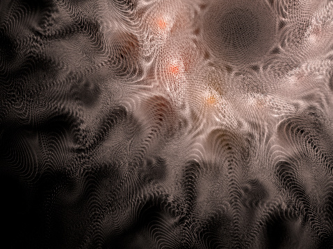 High resolution textured fractal background, which patterns remind those of magnified lace fabric.