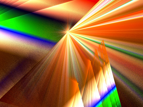 High resolution  fractal background which patterns remind  those of prisms and  their refractive effects.