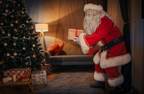 istock Santa Claus brought presents 1457137432