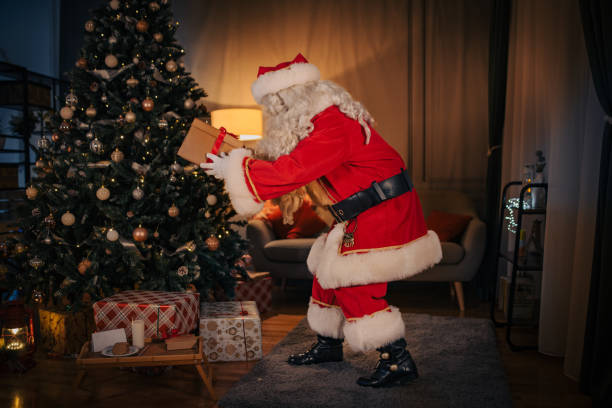 istock Santa Claus brought presents 1457137479