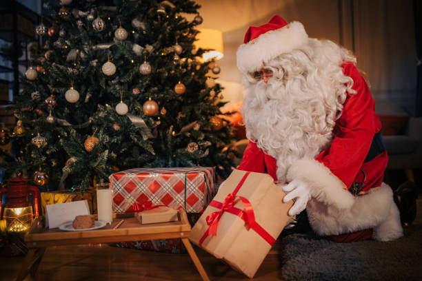 istock Santa Claus brought presents 1457137504