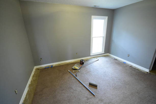 istock Fresh Layter Of Gray Paint In Empty Room 1457137927