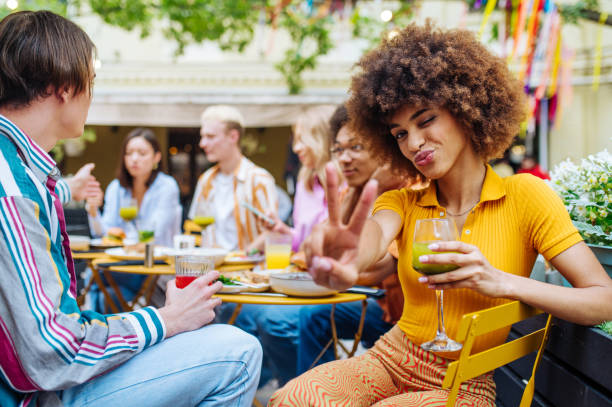istock Group of multiethnics young friends having fun together 1457137941