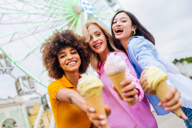 istock Group of multiethnics young friends having fun together 1457138377