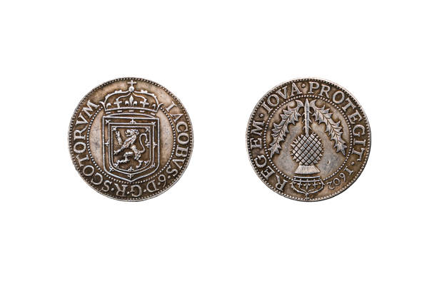 istock Scottish old coin medallions from medieval times 1457138556