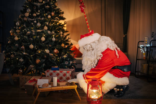 istock Santa Claus brought presents 1457140395