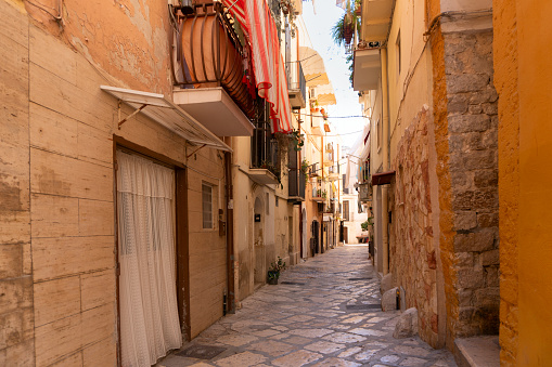 street in old town of Bari, Italy