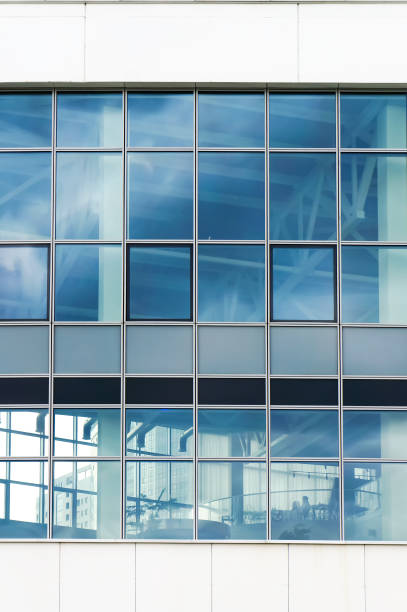 istock Glass Windows on Facade of Modern Building. Contemporary Architecture. 1457142762