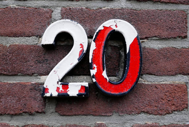 istock Number twenty in faded condition 1457156635
