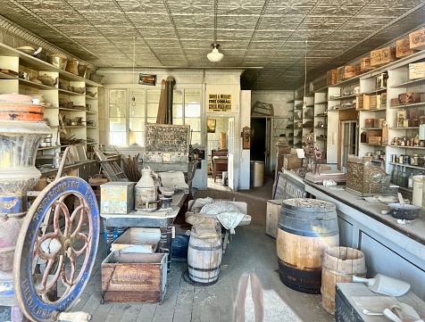 Bodie is a ghost town in the Bodie Hills east of the Sierra Nevada, it became a boom town in 1876 (146 years ago) after the discovery of a profitable line of gold; by 1879 it had a population of 7,000–10,000.