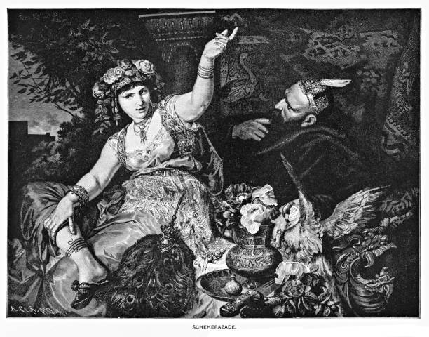 istock Engraving of Scheherazade in Arabian Nights 1892 1457164639