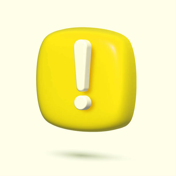 istock 3d yellow danger attention bell or emergency notifications alert on rescue warning 3d icon. Vector 1457167163