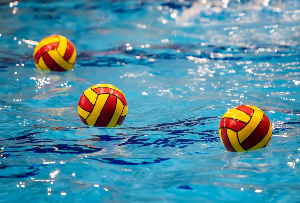 istock Colorful water ball in swimming-pool 1457181011
